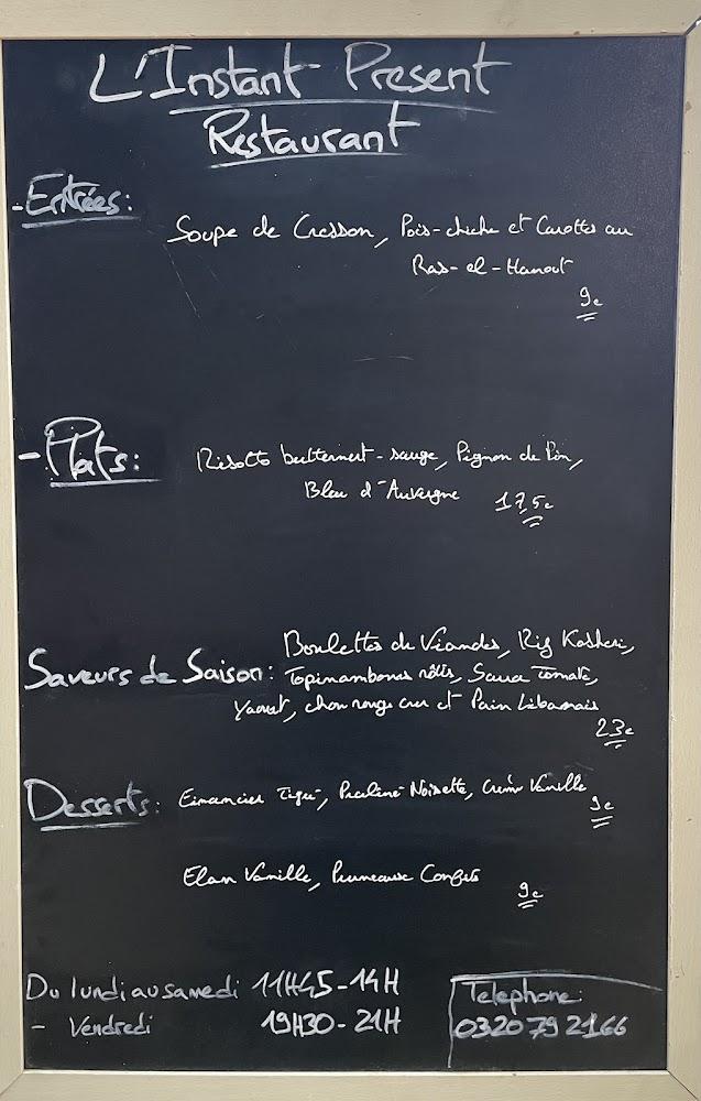 L’Instant Présent - Menu Image 1